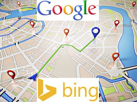 Google and Bing Local Map